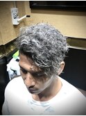 シルバーカラー　ハイトーンカラー　ホワイトカラー　池袋