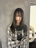 リュッカ(Lyuck) 【MANA】レイヤー/レイヤーカット/オリーブ/縮毛矯正