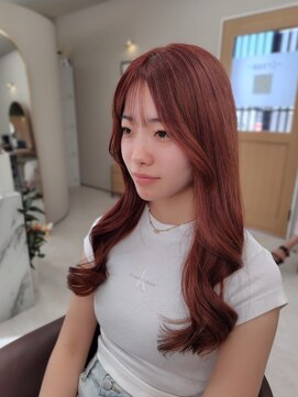 クリーム 町田(Cream) ピンクブラウン くびれヘア 韓国ヘア