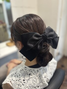 ヘアーアンドメイク ルシエル(hair&make Luxiel) ロングシニョン☆ヘアアレンジ