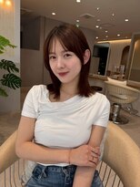 ジーナ 南船橋(Zina)&nbsp;髪質改善＊ダークアッシュ大人ウェーブボブ＊美髪【Zina南船橋】