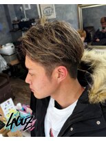 ラグズ 茅ヶ崎(LAGUZ)&nbsp;ハイライトグレージュ・アップバングショート　茅ケ崎