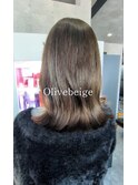 #オリーブベージュ#外ハネ#髪質改善#ツヤカラー#ミディアム