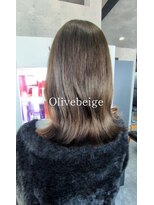グランヘアー 豊岡店(GRAN HAIR)&nbsp;#オリーブベージュ#外ハネ#髪質改善#ツヤカラー#ミディアム