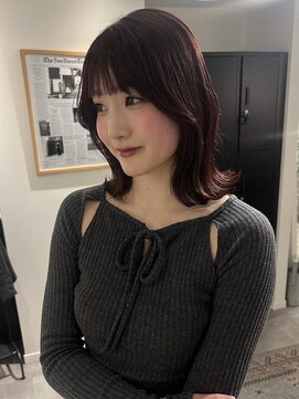 サンデイズド(SUNDAZED) 透明感ブラウンレッド/髪質改善カラー/ミディアム