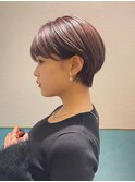 ハンサムショート/丸みショートボブ/20代30代40代50代/顔周り