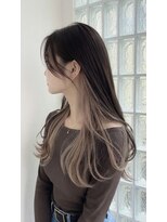 ロイロ(LoiLo) 耳かけで映える♪大人のミルクティーインナーカラー【UCHI】