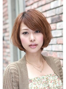 コークス 原宿 表参道(COKETH) 知的ボブ モーブカラー ワイドバング  (原宿 縮毛矯正)