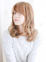ヘアメイク ナル(hair make nalu)&nbsp;透け感ハイトーンのミックスカール