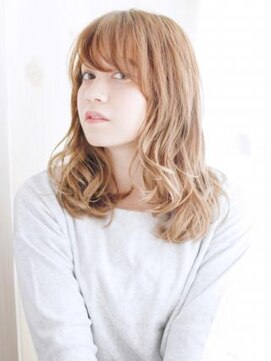 ヘアメイク ナル(hair make nalu) 透け感ハイトーンのミックスカール