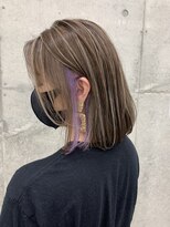 リノート バイ エゴル 名古屋(LINOET by ENGOL)&nbsp;【LINOET名古屋】中川来紀　ハイライトカラーとイヤリングカラー