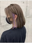 【LINOET名古屋】中川来紀 ハイライトカラーとイヤリングカラー