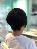 ミューズ 新小岩店(HAIR&NAIL MUSE)&nbsp;縮毛矯正大人ショートボブユニセックスうるツヤ耳だしショート