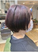 20代30代40代ミニボブ前上がりショートボブ大人ショート