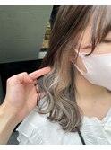 インナーカラー/ミルクティーベージュ/グレージュ
