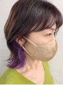 #大人インナーカラー#パープル
