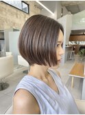 酸性ストレート×ショートボブ