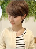 【渡辺】ショートグラデーションカラーペールベージュ
