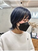 【Lamp hair】ウルフ×ネイビー