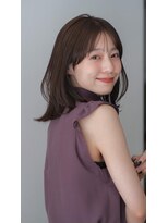 ガーデン ジングウマエ(GARDEN jingumae)&nbsp;ミディアムレイヤー/くびれヘア/前髪カタログ/ショコラブラウン