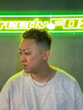 グリーディーフォックス 三軒茶屋(GreedyFOX) 波巻き/マッシュパーマ/ウルフ/ハイライト<理容室>三軒茶屋