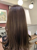 ニノット 武蔵小杉(○nino.)&nbsp;11月#黒髪カタログ# グレーベージュ#レイヤーロング#前髪パーマ