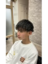 アブニール 柏の葉店(AVENIR) 波巻きパーマ風マッシュ【柏の葉/柏たなか／髪質改善／カラー/