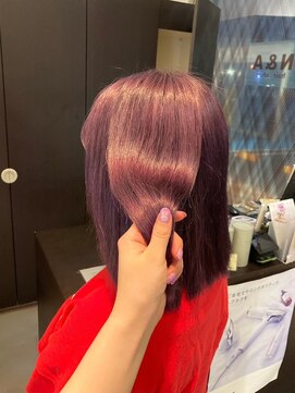 ヘアショップエヌアンドエー 久喜 栗橋店(hairshop N&A) ピンク系ケアカラー 髪質改善トリートメント ブリーチ