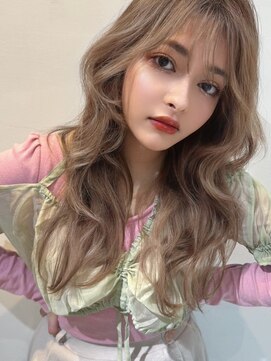 フリティ 大阪西梅田店(friity) オリーブベージュショートミニボブグレージュブリーチレイヤー