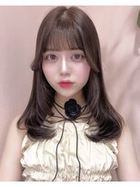 ボタン シブヤ(VOTAN SHIBUYA)&nbsp;ラベンダー/グレージュ/韓国ヘア/渋谷/レイヤー/顔まわり