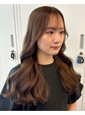 ショコラベージュ×重めが可愛いウェーブヘア 佐藤