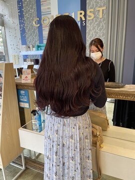 コワファースト 大分(COIFF1RST) ピンクブラウンカラー