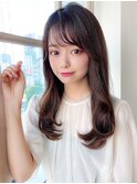 ☆小顔面長丸顔オルチャンヨシンモリミディアム前髪ありなし