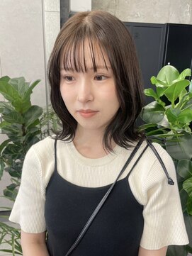 キャラハーフ 池袋東口店(KYARA HALF) くびれレイヤー/レイヤーカット/オリーブベージュ