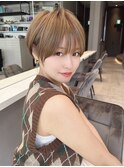 ショート ボブ インナーカラー 韓国風41123
