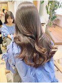 30代艶髪カラー・くびれヘア・ブラウンベージュ