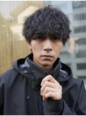 ツイストスパイラルパーマ波巻きパーマルーズパーマヘア黒髪原宿