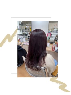 コアフィールみま 徳島店 ツヤ髪×ボルドーカラー