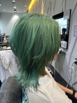 ヘアメイク ジール 羽黒店 バチイケグリーン