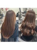 オイルカラー高知美容院グレージュ