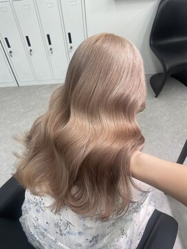 ペレ 渋谷(PELE) くびれヘア/アプリコットオレンジ/夏のヘアアレンジ/渋谷