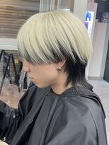 ハイライト/マッシュパーマ/ウルフ/アッシュブラック/渋谷駅