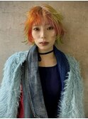 レイヤーカット/ウルフ/ホワイトブロンド/外ハネボブ/美髪