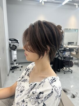 ネイロ 北千住(NeiRo) ショートカットショートボブレイヤーボブブリーチなしカラー