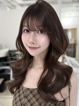 ヨロ 上野(YOLO) ハイライトカラーミルクティーベージュレイヤーカット