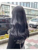 ボアップ 難波店(boappu)&nbsp;#プルエクステ#エクステ#ブルーブラック#カラー