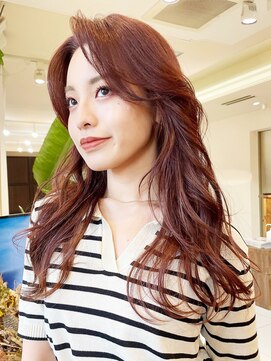 ノラキチジョウジ(NORA KICHIJOJI) #暖色カラー#カーテンバング#レイヤーカット#レッドブラウン