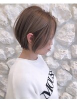 モアナ バイ ヘッドライト 長野駅前店(Moana by HEADLIGHT)&nbsp;#長野駅前#ベージュ#ショート#センターパート#ショートボブ
