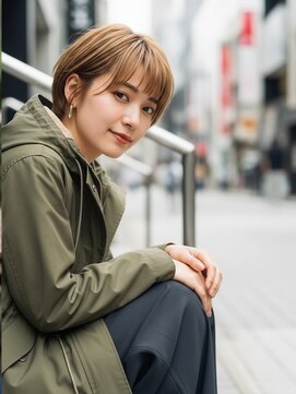 コトナ 越谷店 30代40代50代絶壁解消ひし形小顔前下がりショートボブ【越谷】