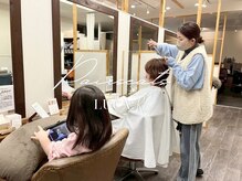 *ペアシート完備*お子様と一緒でも安心。目の届く距離で過ごせるサロン♪